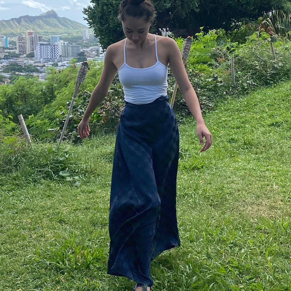 Urban Outfitters Silk Flowy Pants